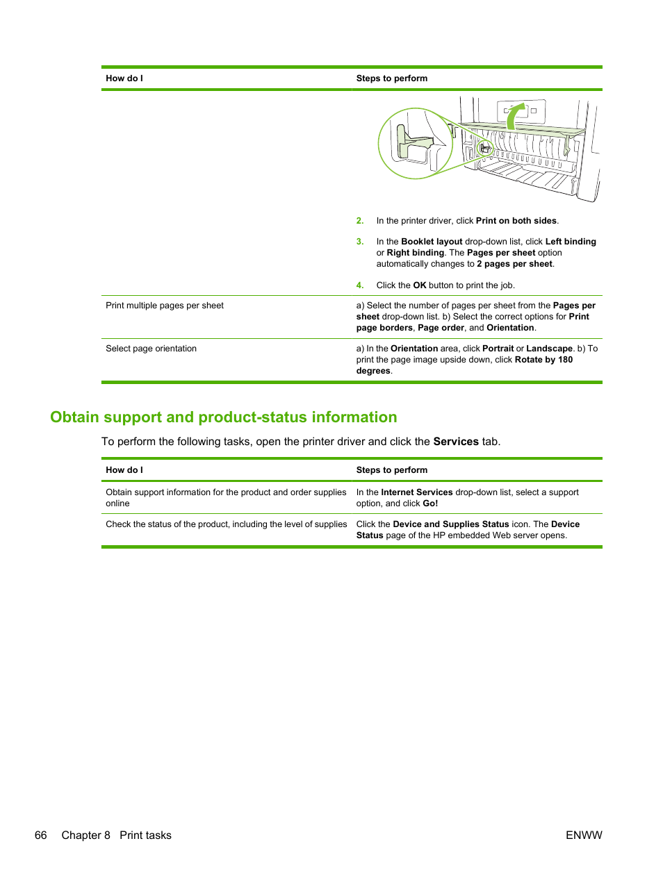 Obtain support and product-status information | HP LaserJet P2055dn User Manual | Page 78 / 176