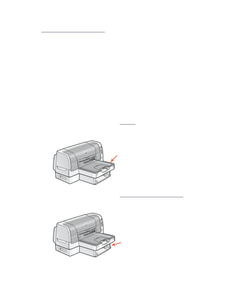 Selecting between paper trays, Select between paper trays, Printing instructions | HP Deskjet 6127 Color Inkjet Printer User Manual | Page 70 / 190