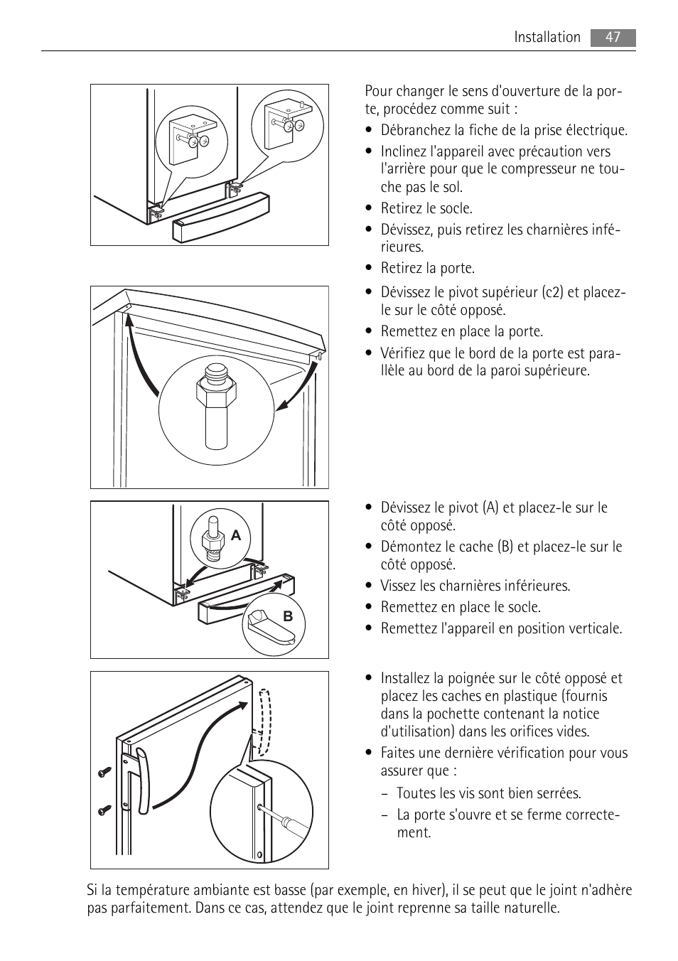 AEG A42000GNW0 User Manual | Page 47 / 64