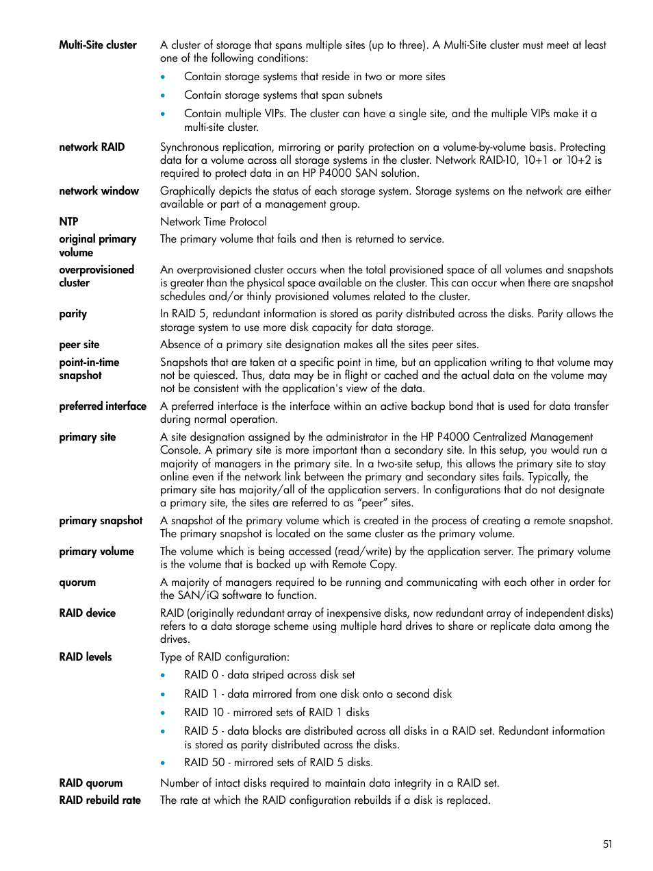 HP LeftHand P4000 Virtual SAN Appliance Software User Manual | Page 51 / 57