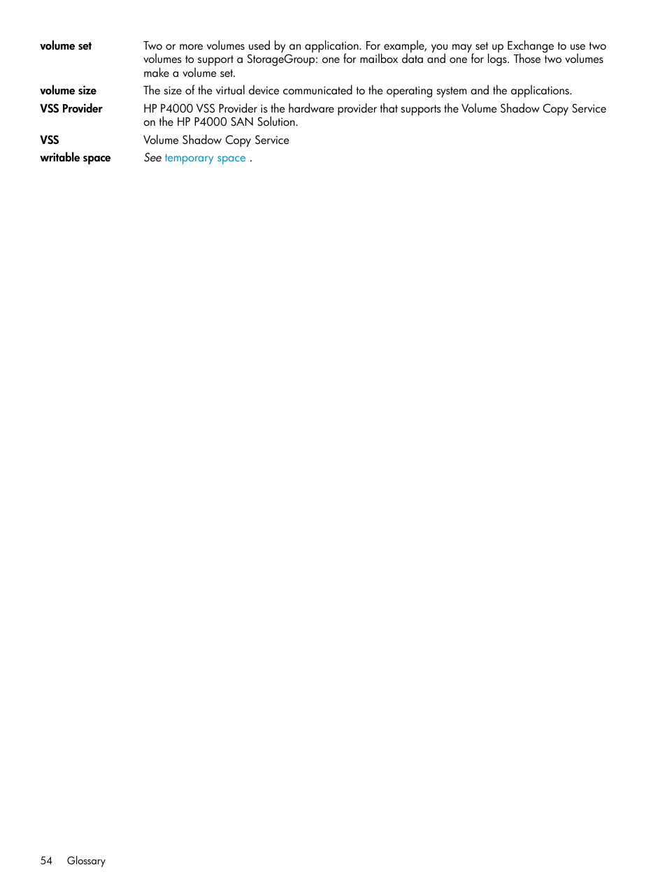 HP LeftHand P4000 Virtual SAN Appliance Software User Manual | Page 54 / 57