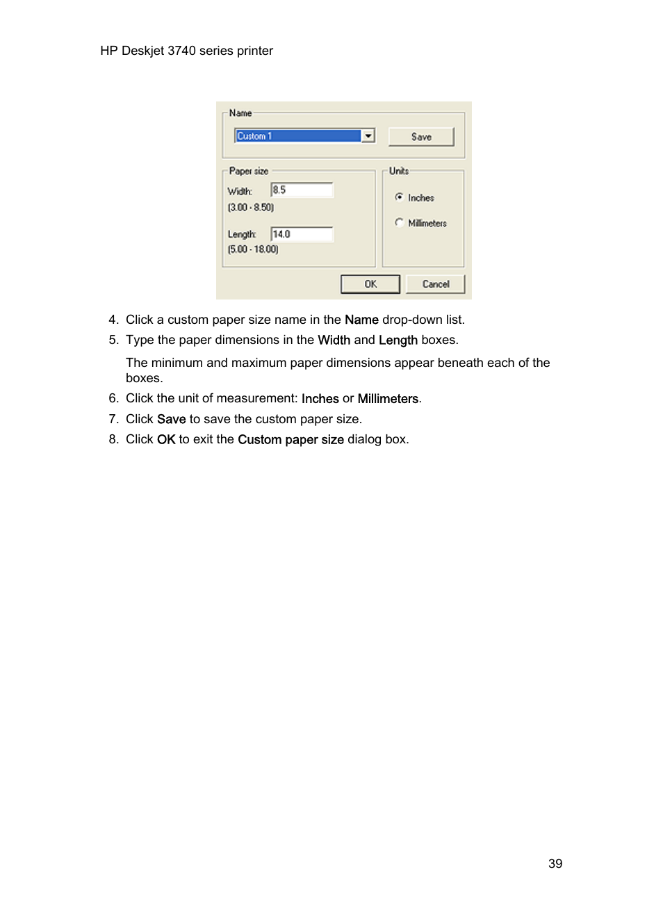 HP Deskjet 3745 Color Inkjet Printer User Manual | Page 39 / 73