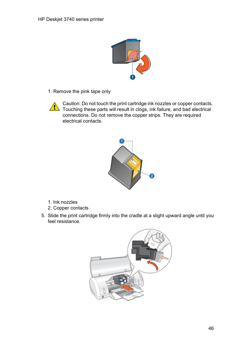 HP Deskjet 3745 Color Inkjet Printer User Manual | Page 46 / 73