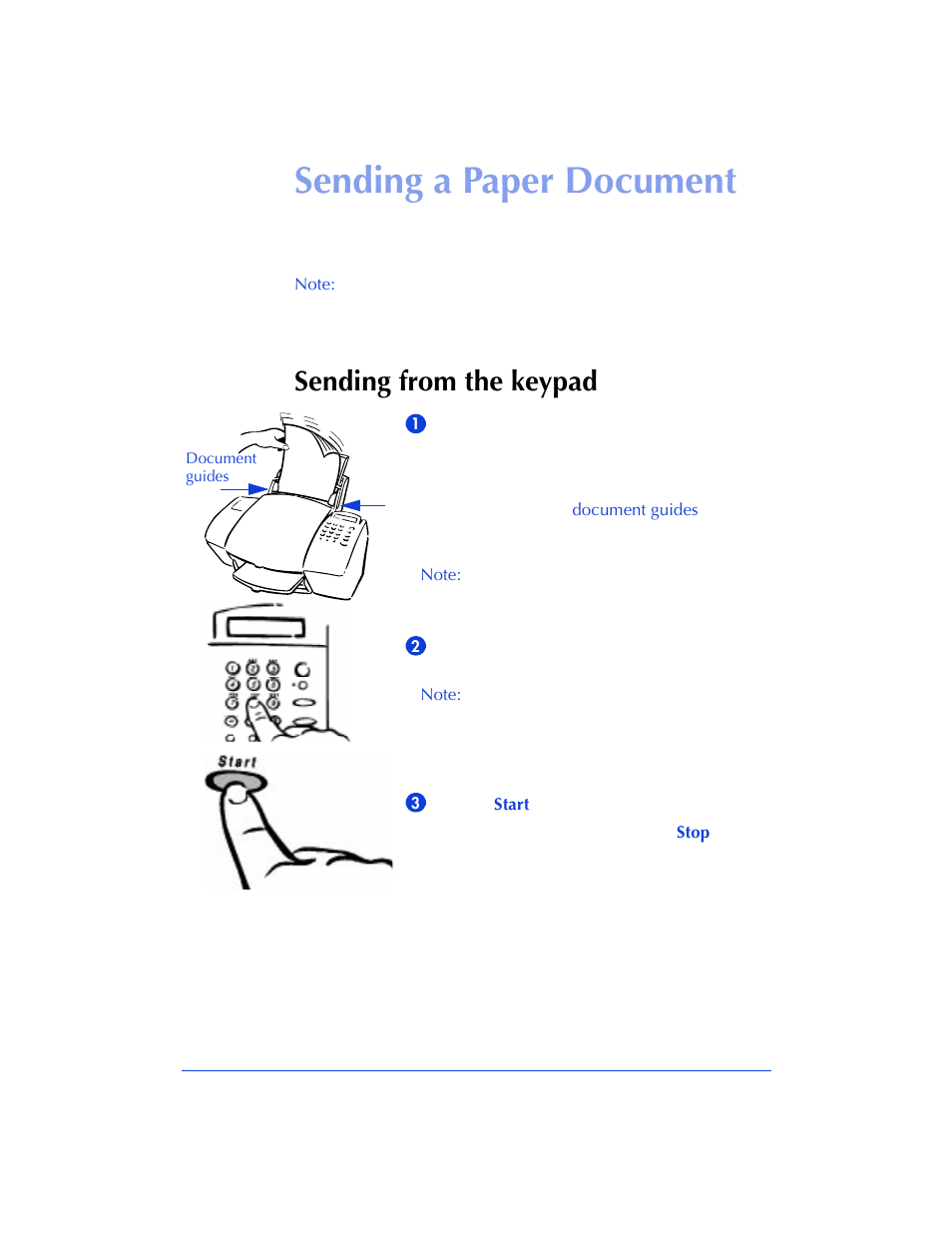 Sending a paper document, Sending from the keypad | HP Officejet 600 All-in-One Printer User Manual | Page 48 / 140