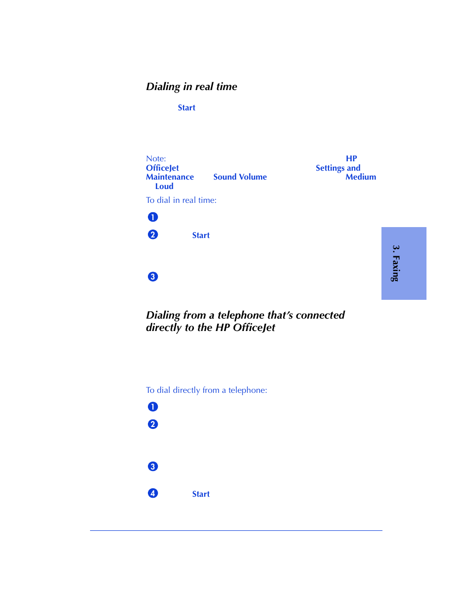 Dialing in real time | HP Officejet 600 All-in-One Printer User Manual | Page 49 / 140