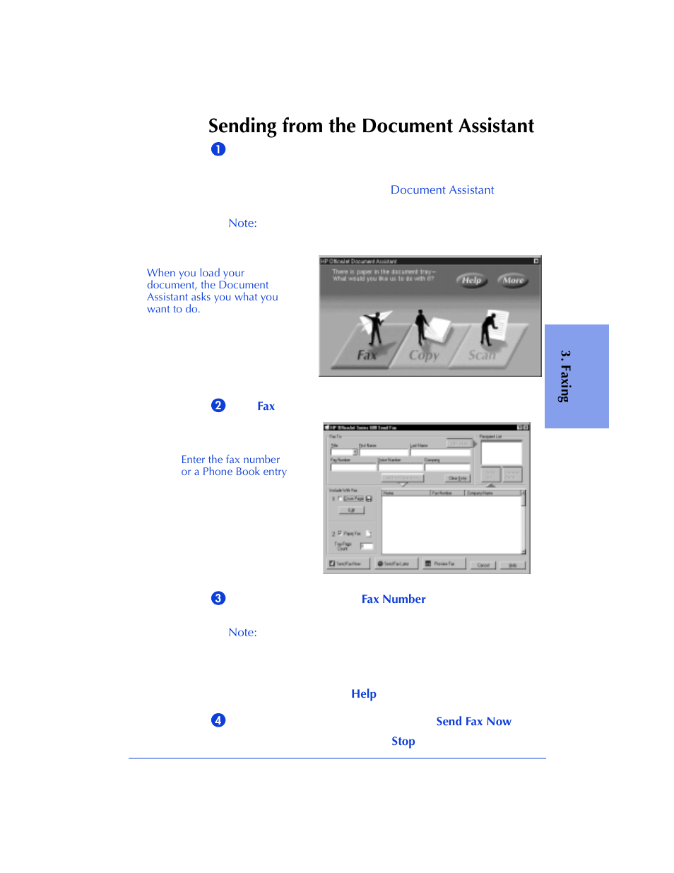 Sending from the document assistant | HP Officejet 600 All-in-One Printer User Manual | Page 51 / 140
