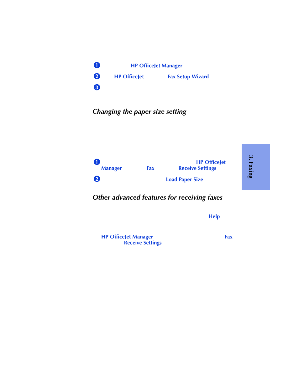 Changing the paper size setting, Other advanced features for receiving faxes | HP Officejet 600 All-in-One Printer User Manual | Page 69 / 140