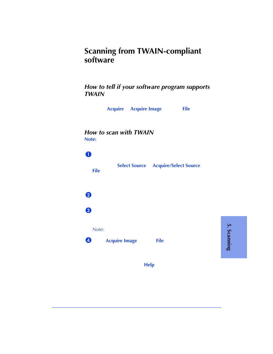 Scanning from twain-compliant software, How to scan with twain | HP Officejet 600 All-in-One Printer User Manual | Page 87 / 140