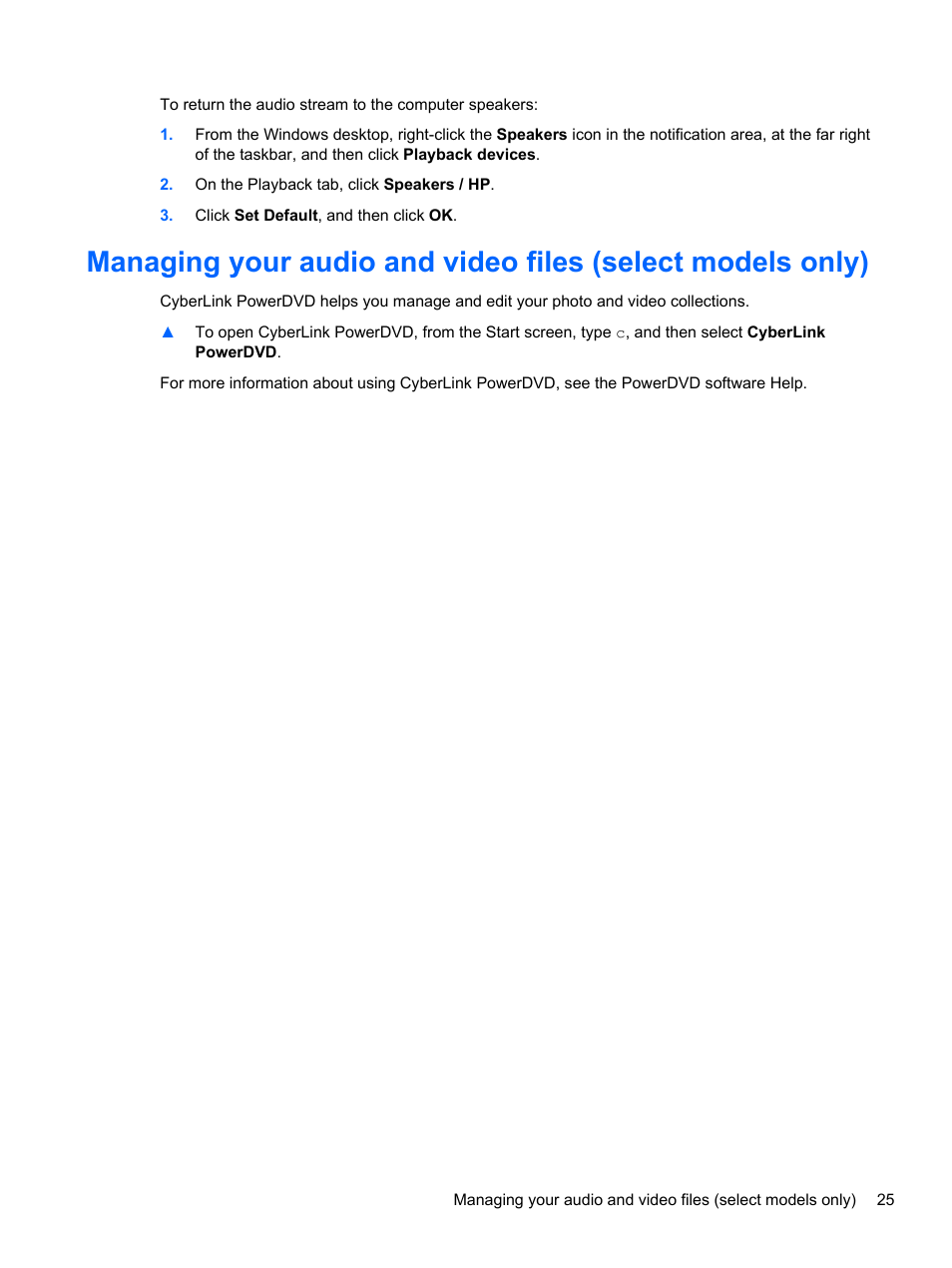 HP Pavilion TouchSmart 11z-e000 CTO Notebook PC User Manual | Page 35 / 87