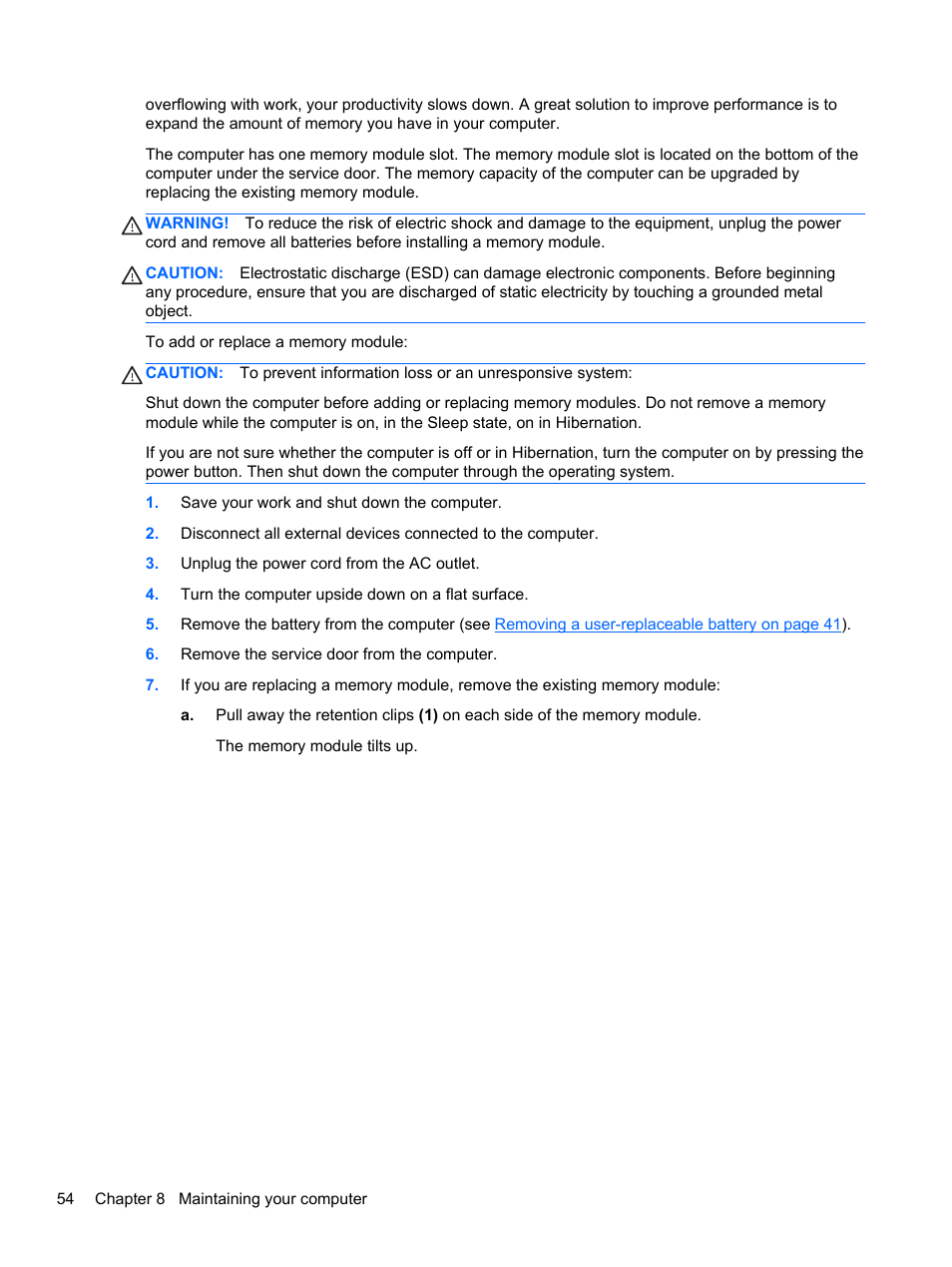 HP Pavilion TouchSmart 11z-e000 CTO Notebook PC User Manual | Page 64 / 87