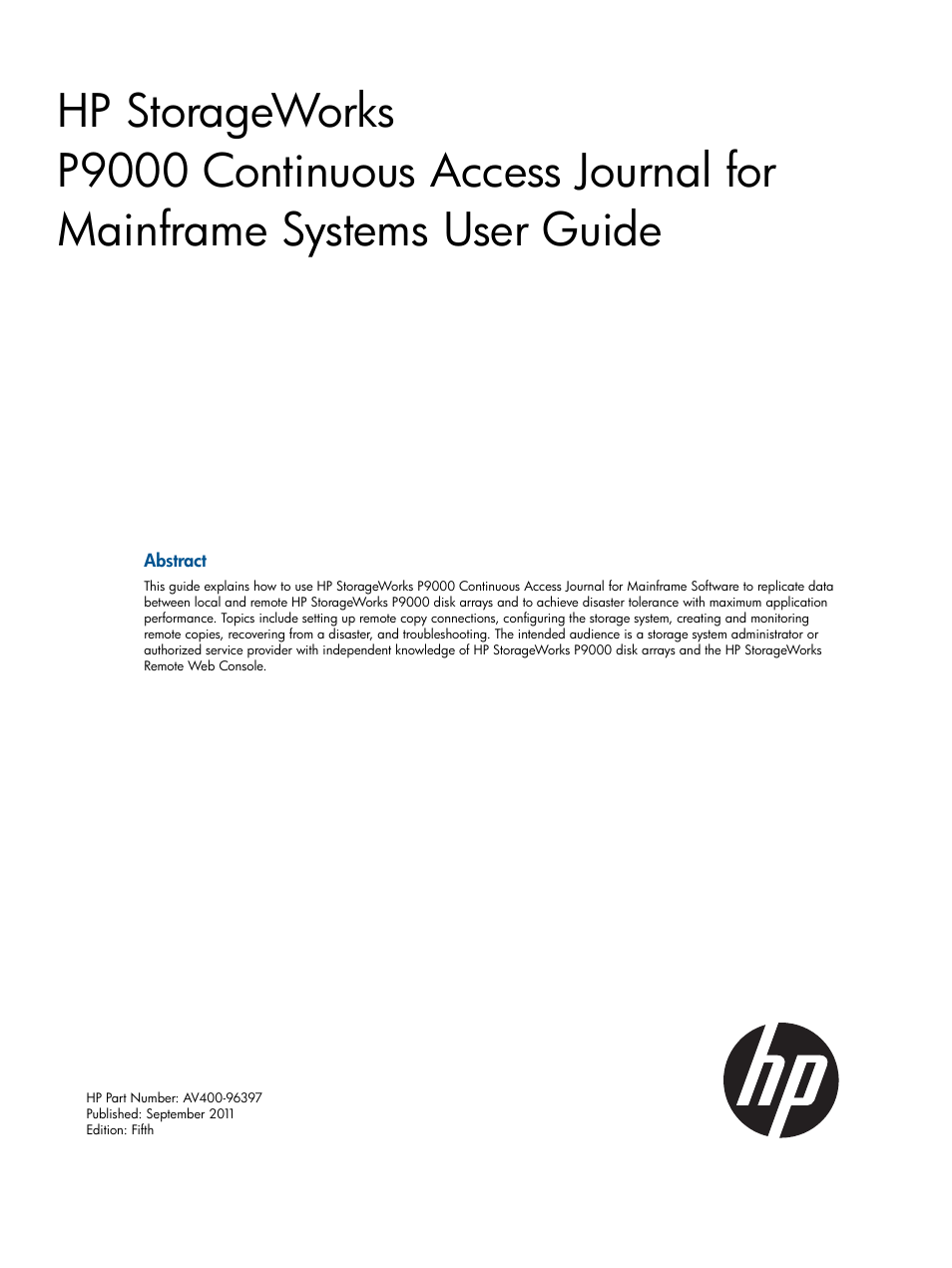 HP XP P9500 Storage User Manual | 193 pages