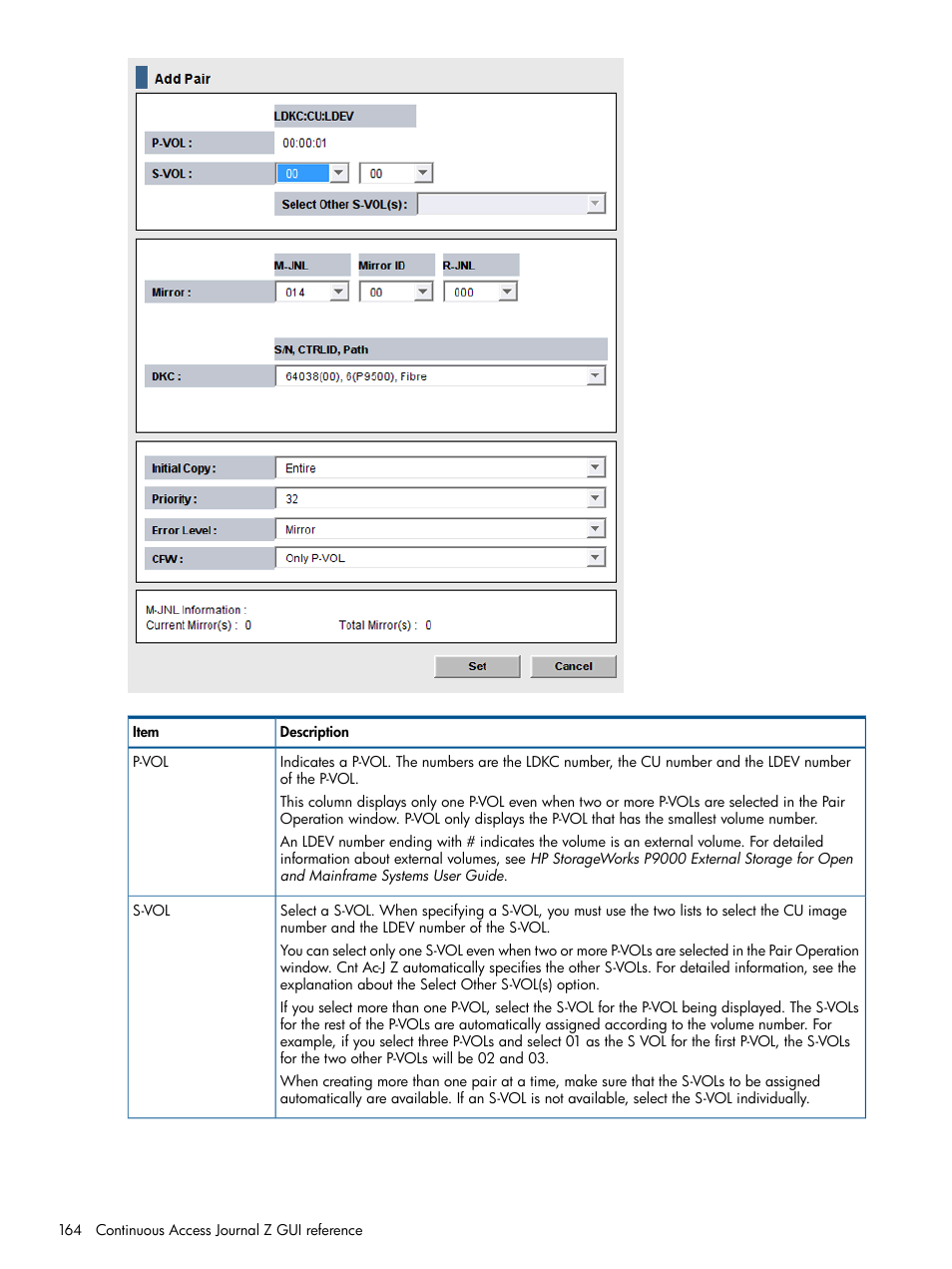 HP XP P9500 Storage User Manual | Page 164 / 193