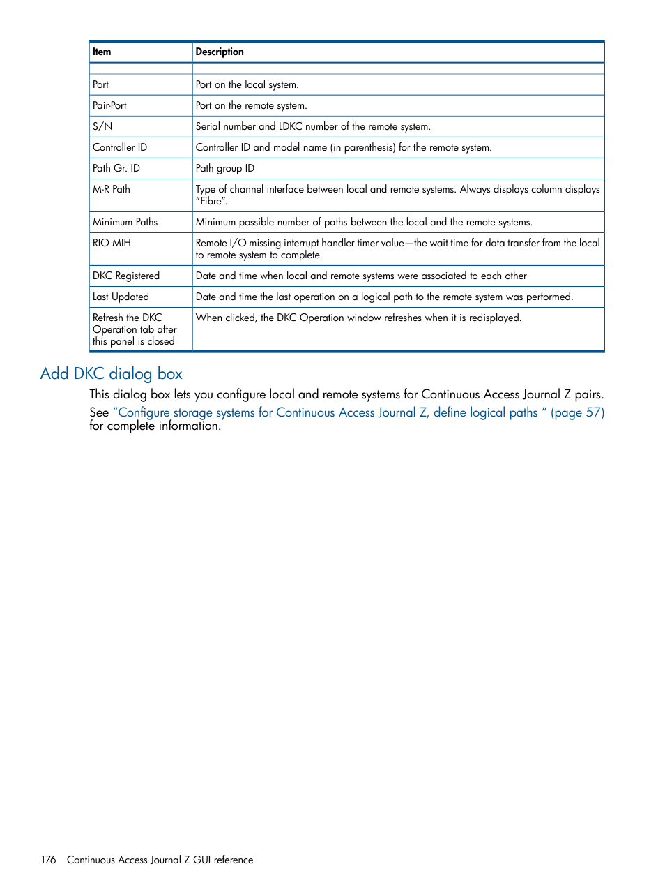 Add dkc dialog box | HP XP P9500 Storage User Manual | Page 176 / 193