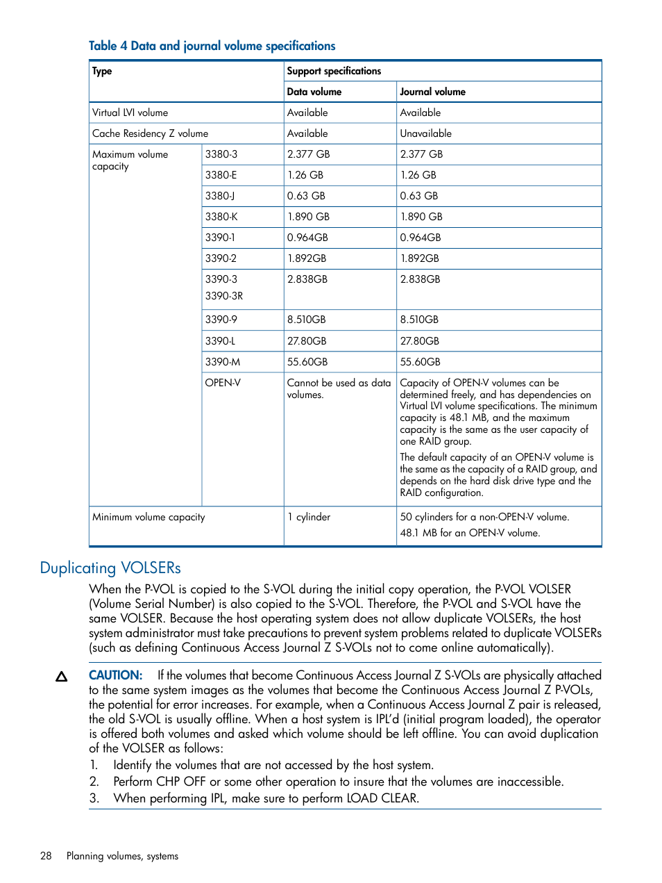 Duplicating volsers | HP XP P9500 Storage User Manual | Page 28 / 193