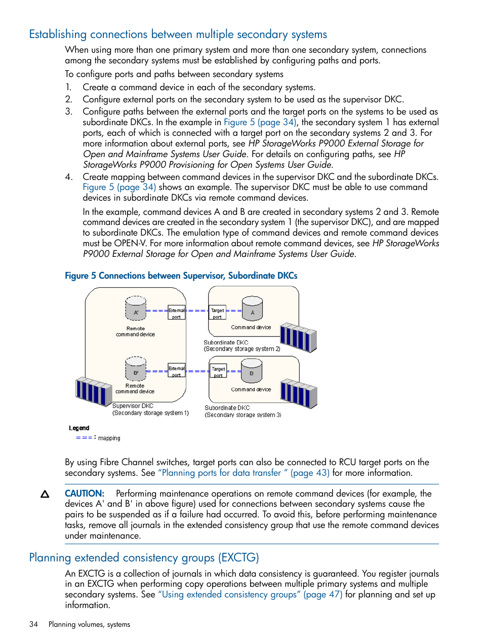 Planning extended consistency groups (exctg) | HP XP P9500 Storage User Manual | Page 34 / 193