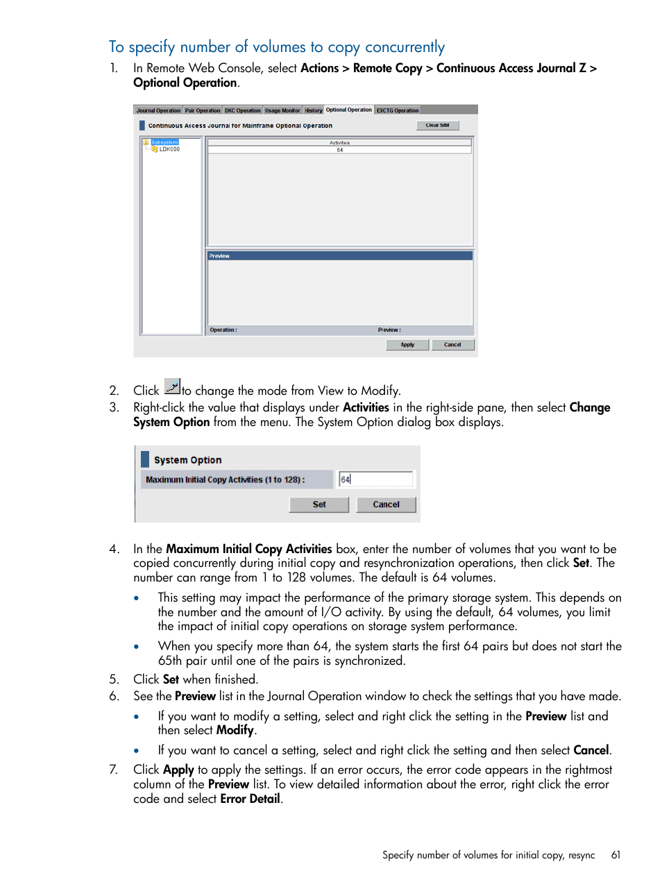 HP XP P9500 Storage User Manual | Page 61 / 193