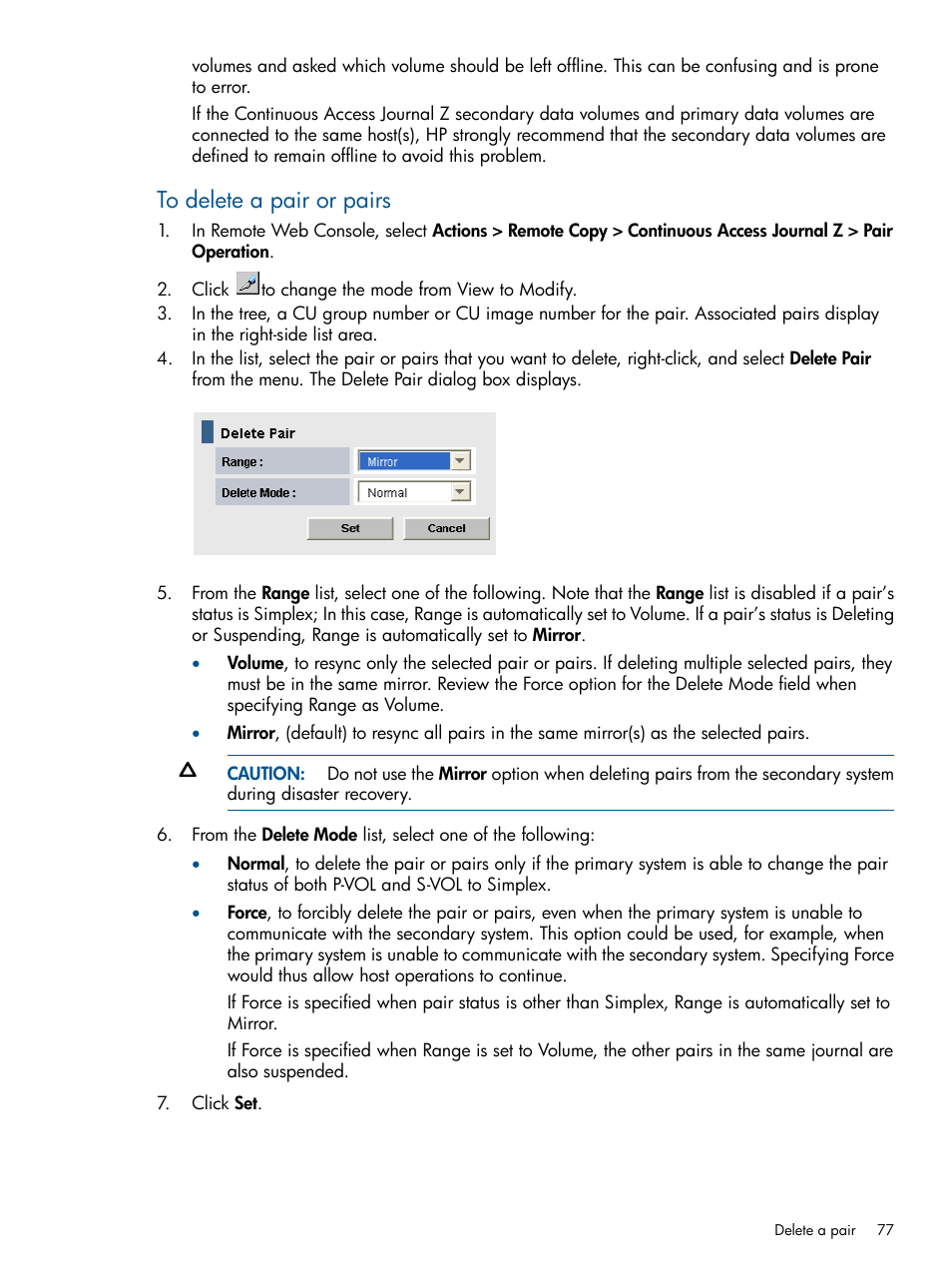 HP XP P9500 Storage User Manual | Page 77 / 193