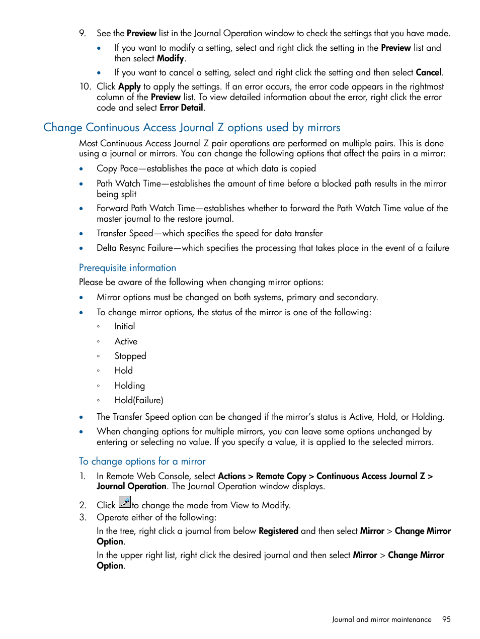 HP XP P9500 Storage User Manual | Page 95 / 193