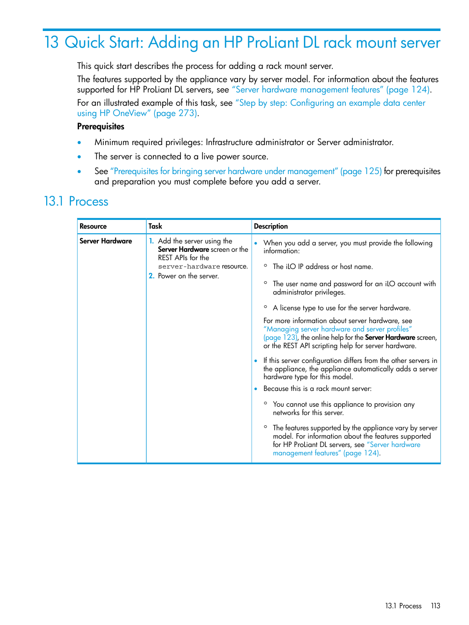 1 process | HP OneView User Manual | Page 113 / 344