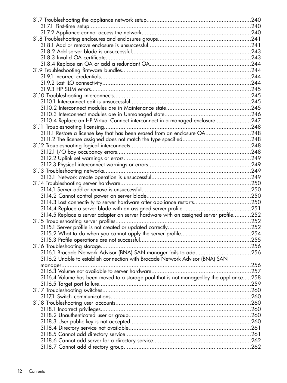 HP OneView User Manual | Page 12 / 344