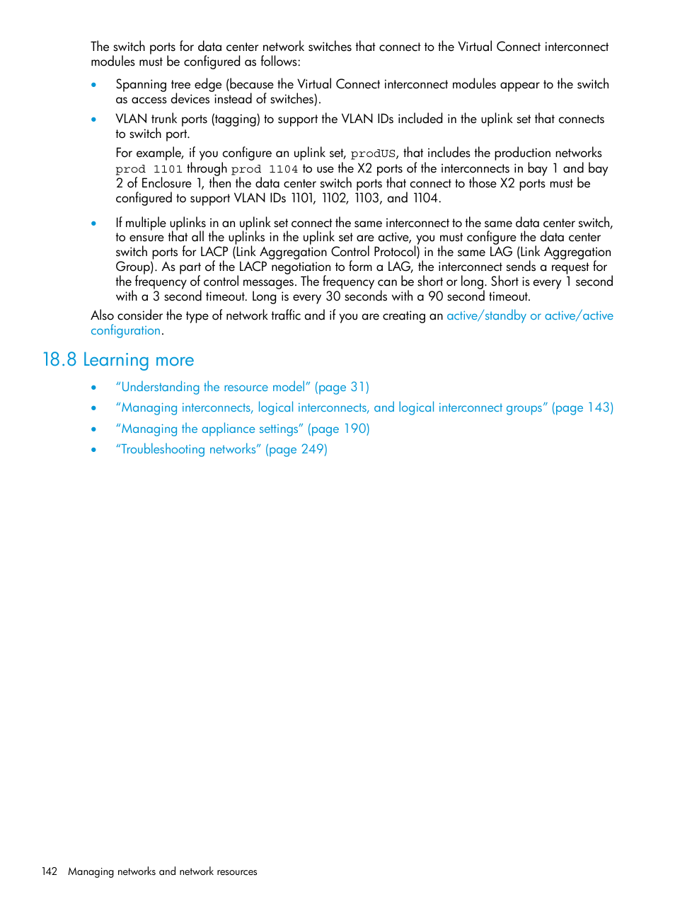 8 learning more | HP OneView User Manual | Page 142 / 344