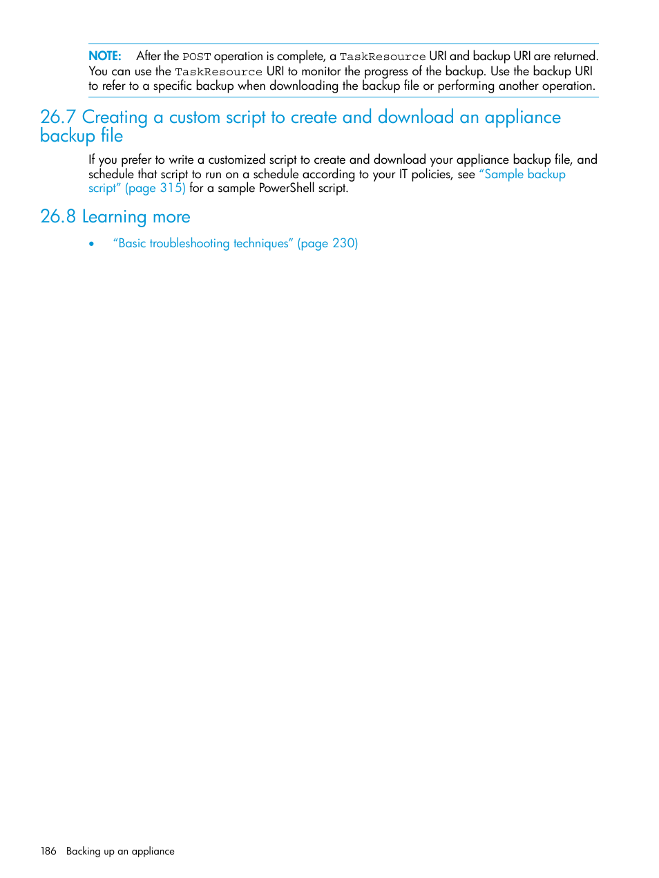 8 learning more | HP OneView User Manual | Page 186 / 344