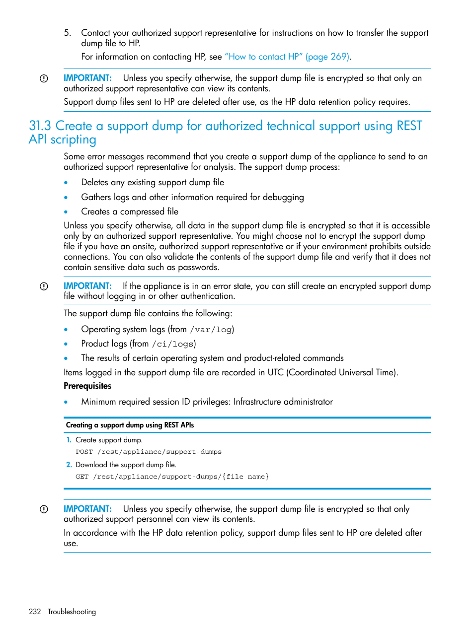 HP OneView User Manual | Page 232 / 344