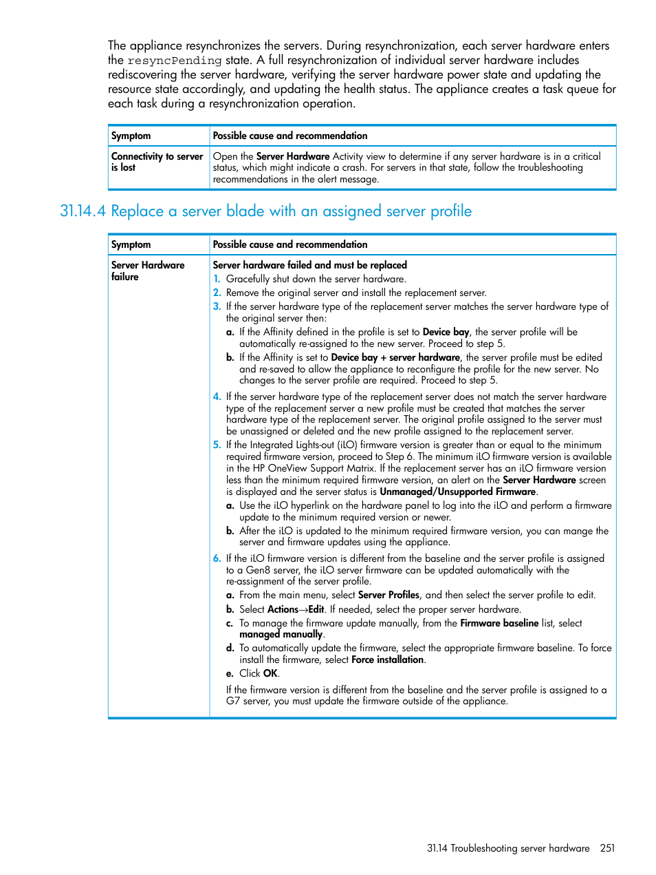 HP OneView User Manual | Page 251 / 344