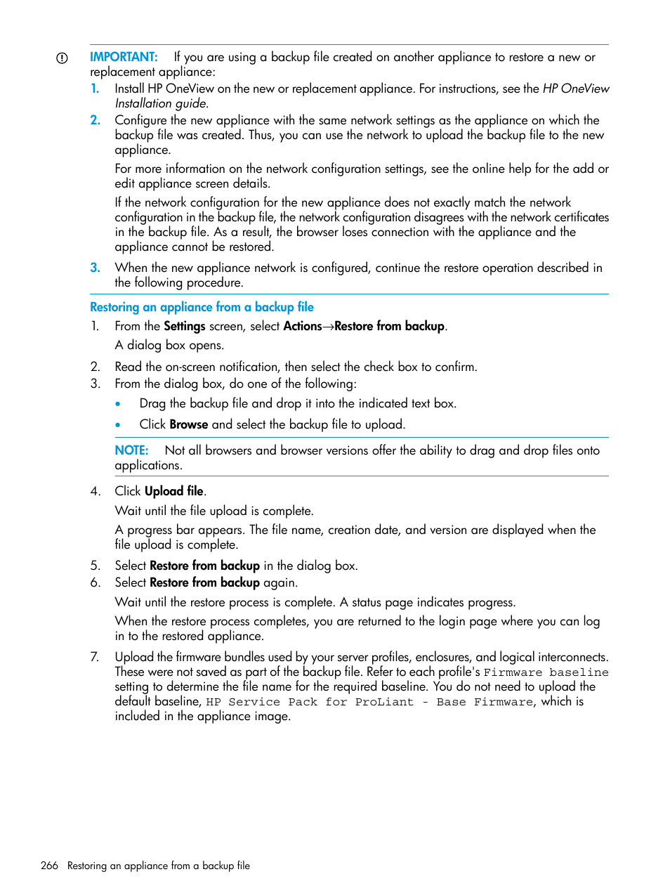 HP OneView User Manual | Page 266 / 344