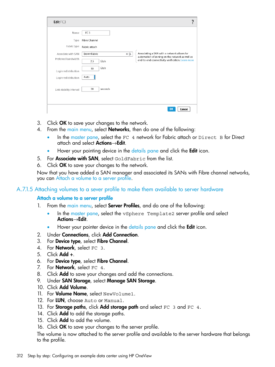 HP OneView User Manual | Page 312 / 344