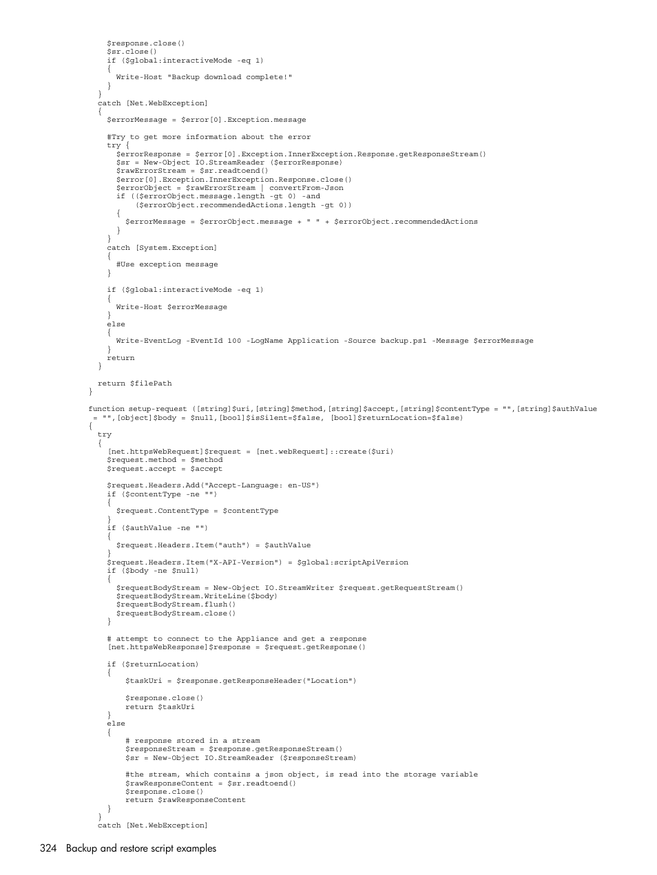 HP OneView User Manual | Page 324 / 344