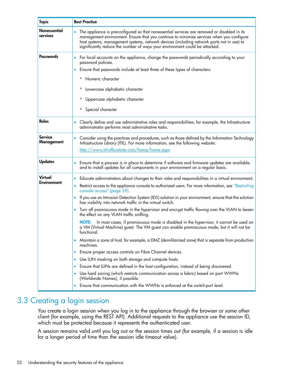 3 creating a login session | HP OneView User Manual | Page 52 / 344