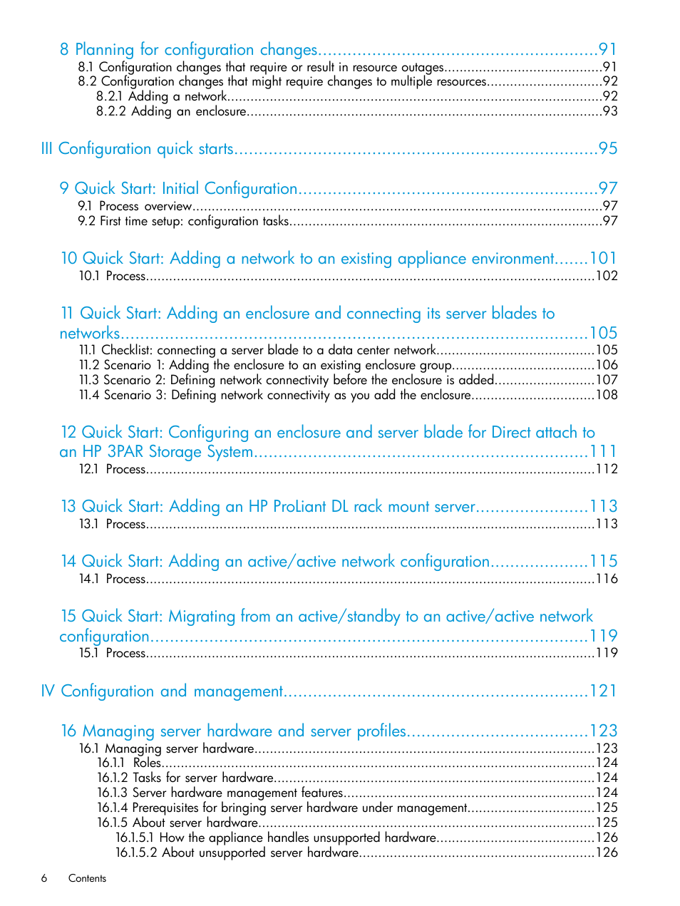 HP OneView User Manual | Page 6 / 344