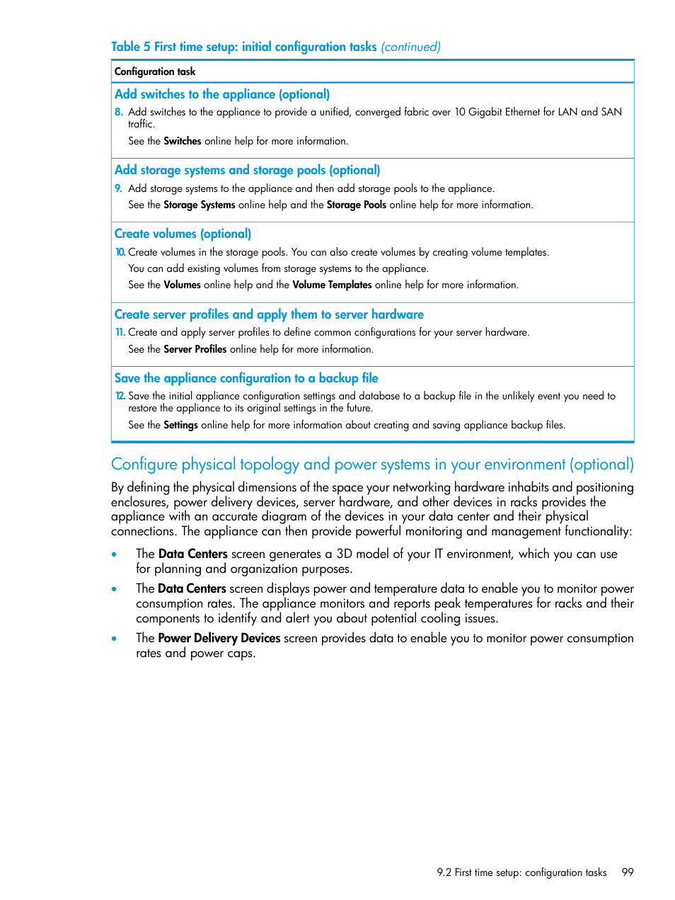 HP OneView User Manual | Page 99 / 344