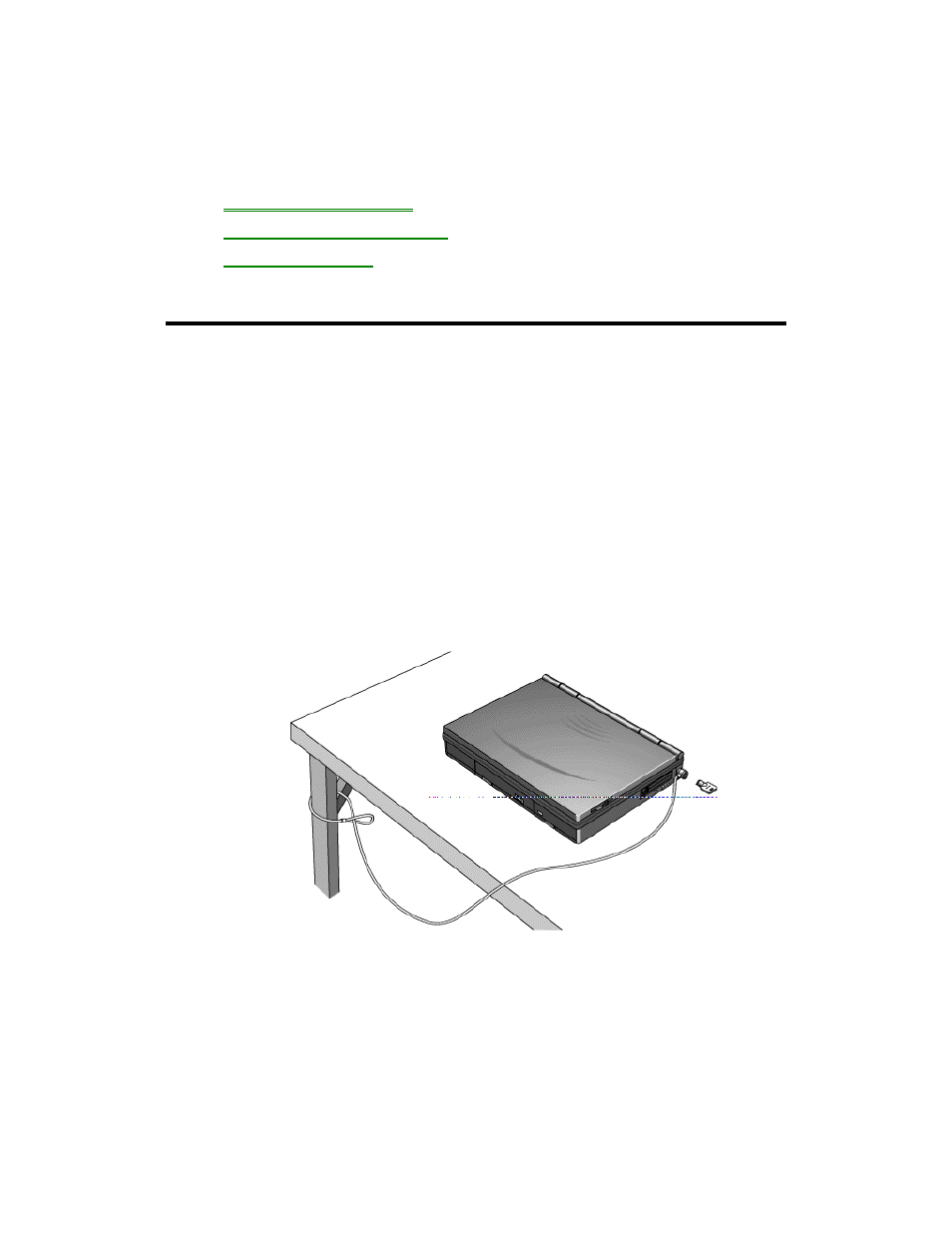 Protecting your omnibook, Attaching a security cable | HP OmniBook 5700 Notebook PC User Manual | Page 34 / 69