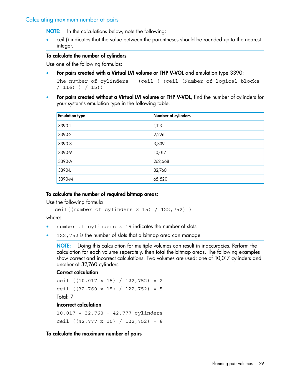 Calculating maximum number of pairs | HP XP7 Storage User Manual | Page 29 / 208