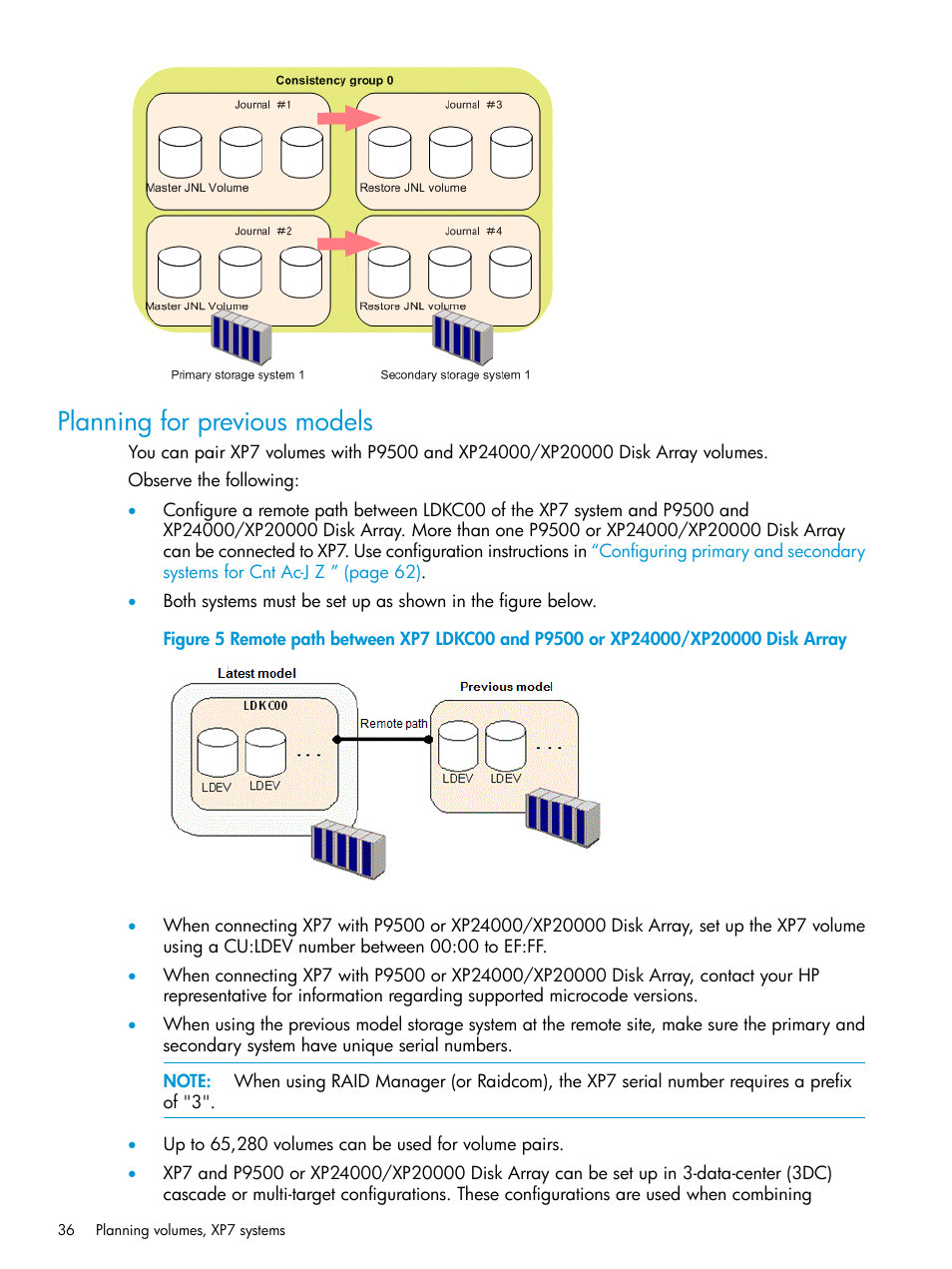 Planning for previous models | HP XP7 Storage User Manual | Page 36 / 208