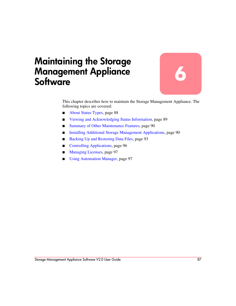 HP OpenView Storage Management Appliance and Software User Manual | Page 103 / 146