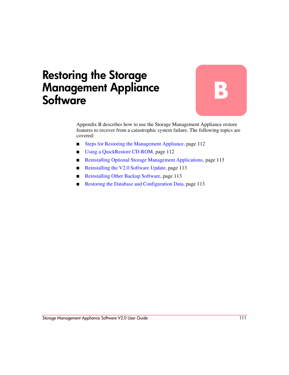 HP OpenView Storage Management Appliance and Software User Manual | Page 127 / 146