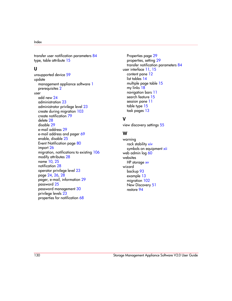 HP OpenView Storage Management Appliance and Software User Manual | Page 146 / 146