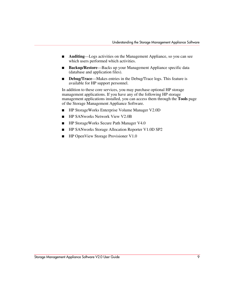 HP OpenView Storage Management Appliance and Software User Manual | Page 25 / 146