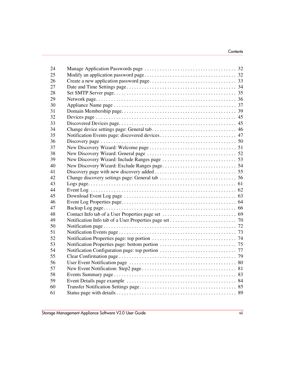 HP OpenView Storage Management Appliance and Software User Manual | Page 7 / 146