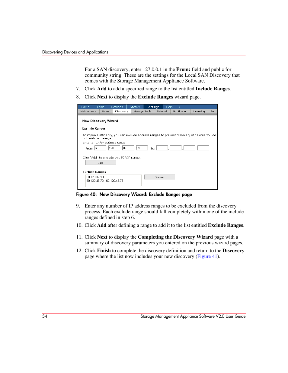 HP OpenView Storage Management Appliance and Software User Manual | Page 70 / 146