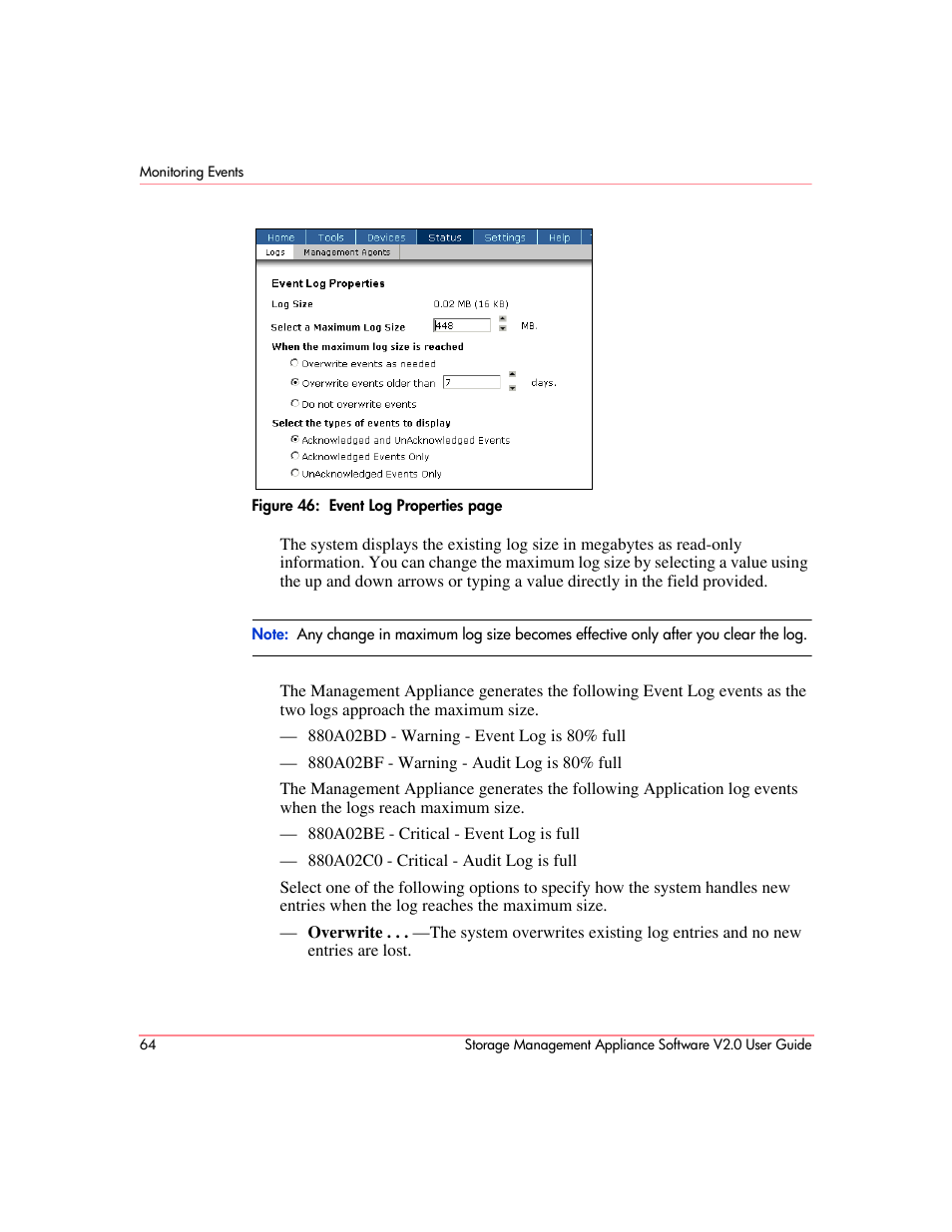 HP OpenView Storage Management Appliance and Software User Manual | Page 80 / 146