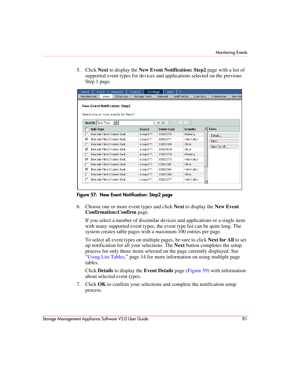 HP OpenView Storage Management Appliance and Software User Manual | Page 97 / 146