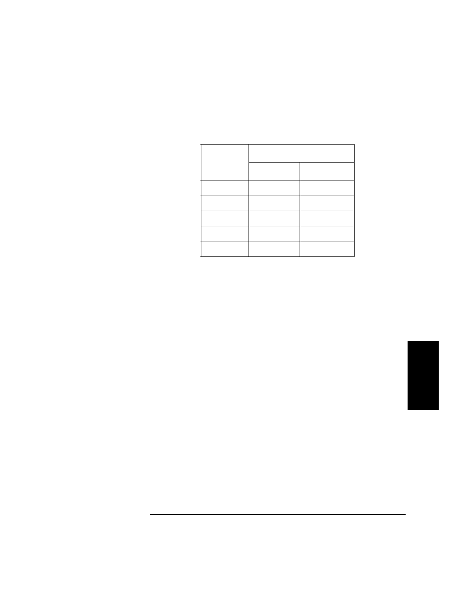 Table b-2 lun mapping if “drvs” scsi id is changed, Table, Table heading | Table row, Lun mode on, Table body, Jkbx id, Drv 1 id, Drv 2 id, Drv 3 id | HP Surestore 320ex Optical Jukebox User Manual | Page 101 / 120