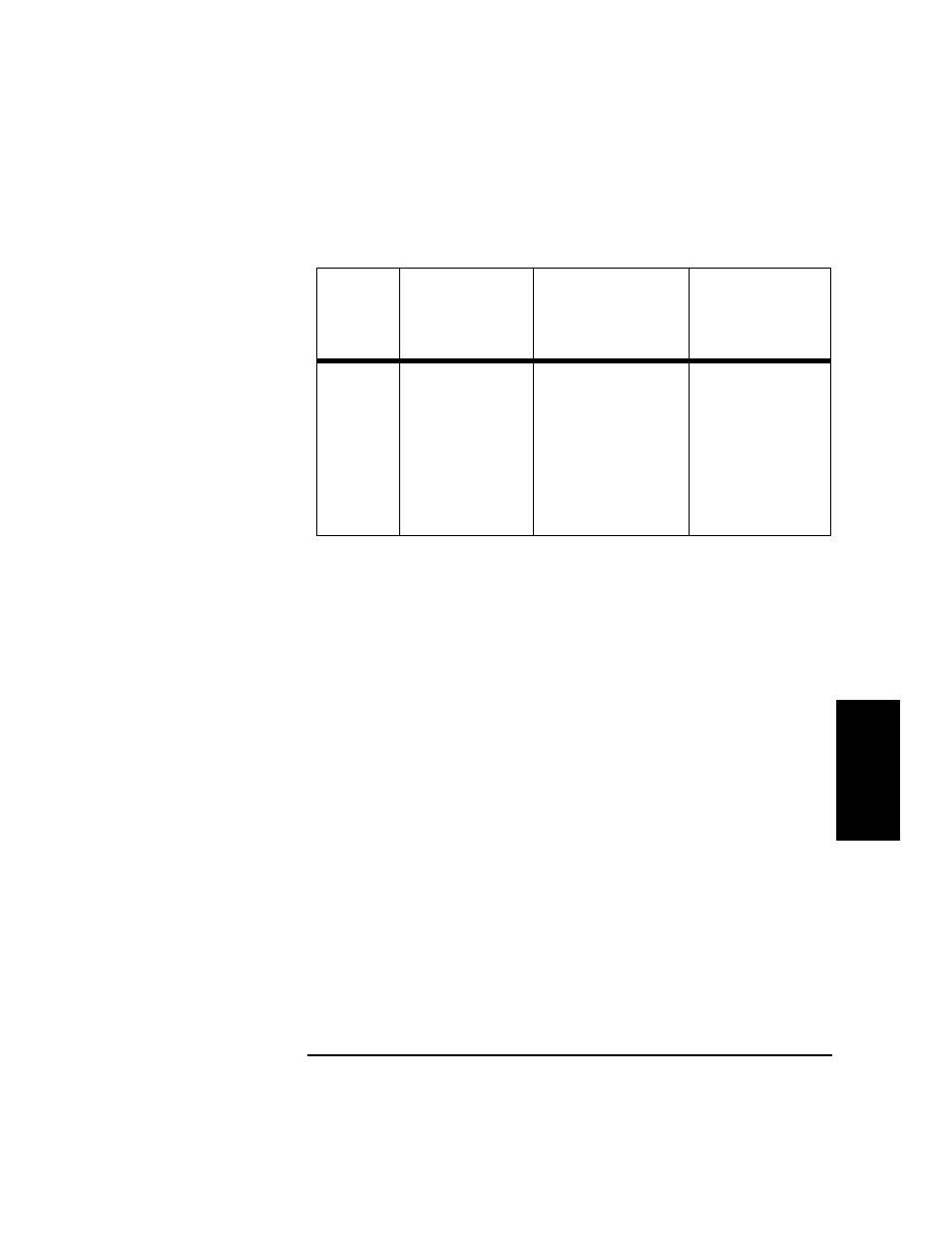 Table b-3 possible additional scsi addresses avail, Table, Table heading | Table row, No. of drives, Lun mode off, Lun mode on - (drives & jukebox controller use the, Lun mode on - (drives & jukebox controller use dif, Table body, 4 ids are available for connecting other devices | HP Surestore 320ex Optical Jukebox User Manual | Page 105 / 120