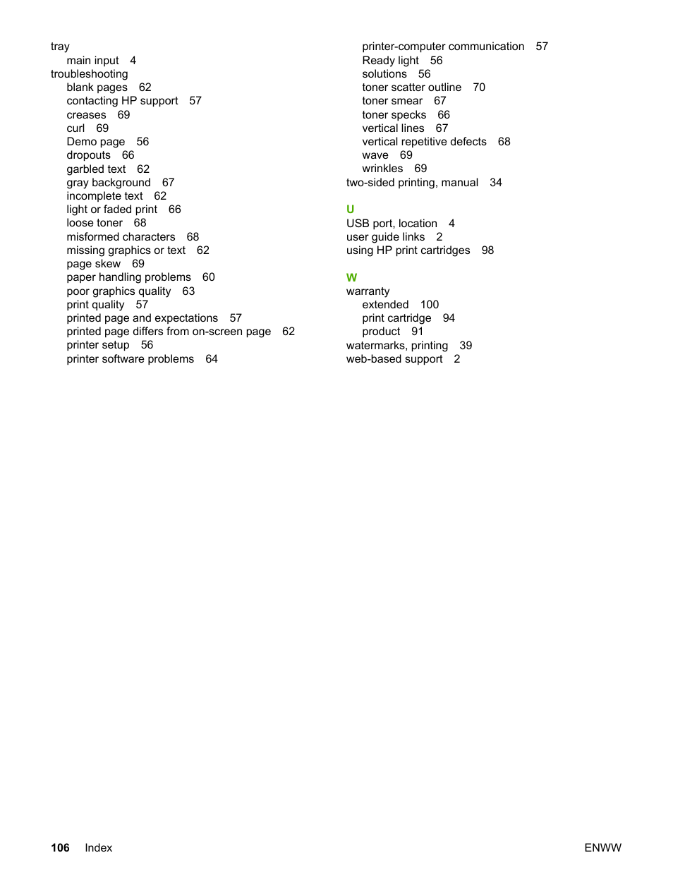 HP LaserJet 1018 Printer User Manual | Page 114 / 116