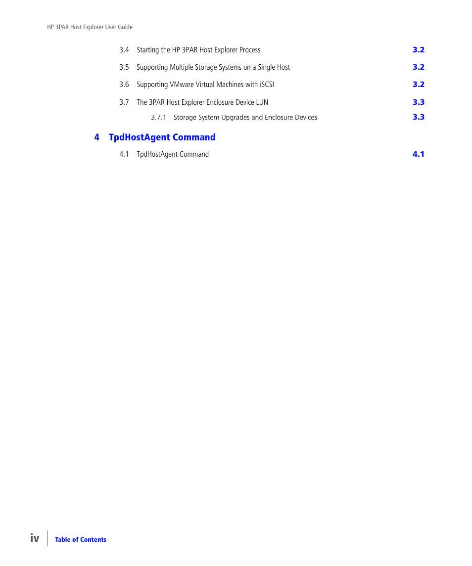 4tpdhostagent command | HP 3PAR Host Explorer Software User Manual | Page 4 / 20