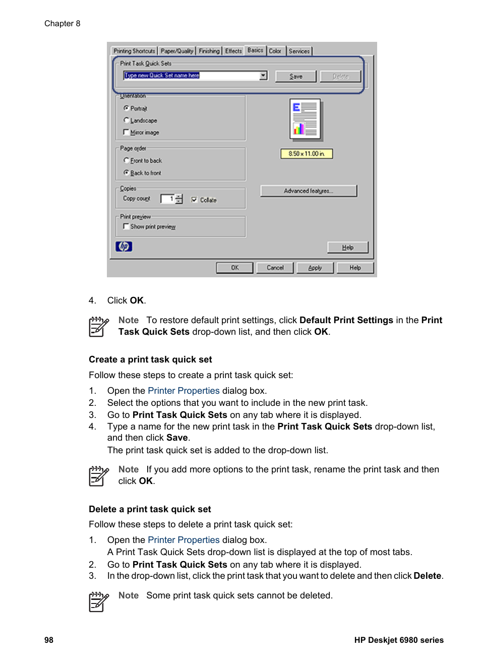 HP Deskjet 6988dt Printer User Manual | Page 100 / 182